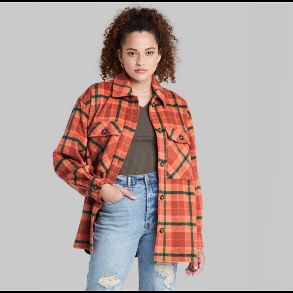 Wild fable plaid shirt L NWOT